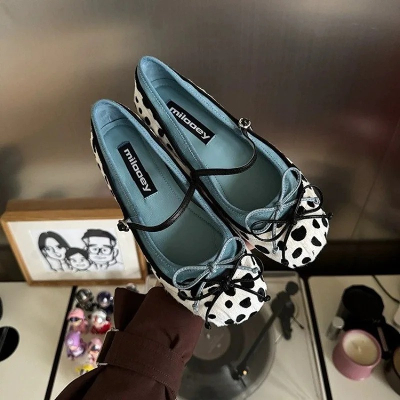 Women Shoes Heels - 2026French Flat Bottomed Rotundity Toe Ballet