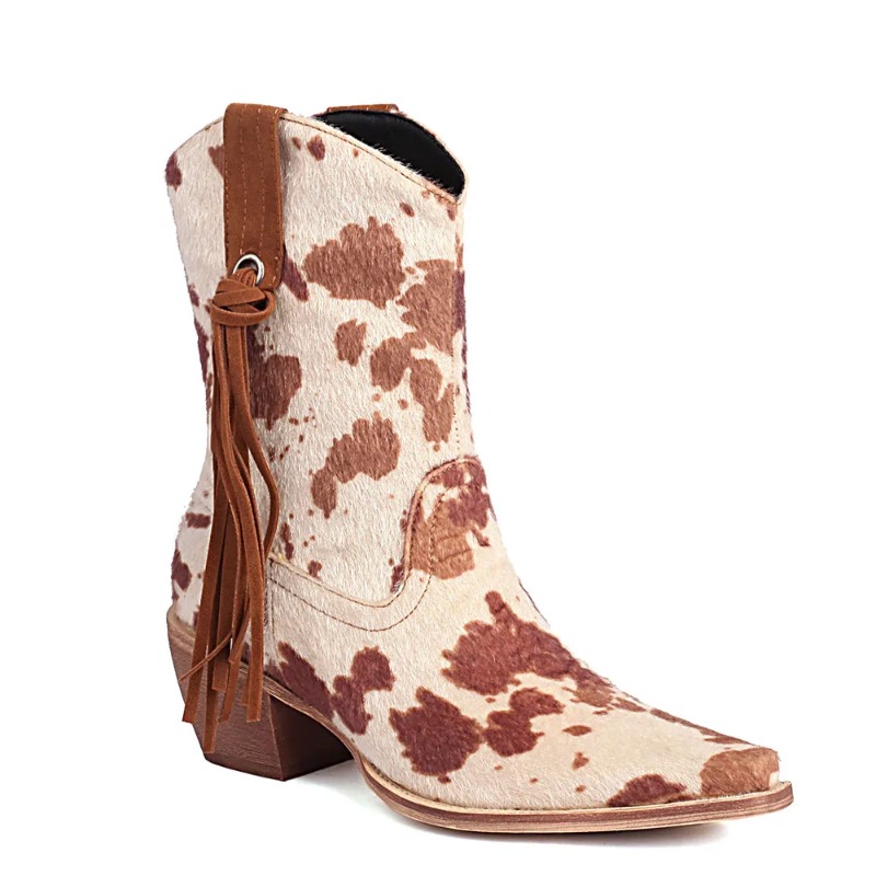 Western Cowgirl Boot - New Vintage Pointy Toe Horsehair Cowboy