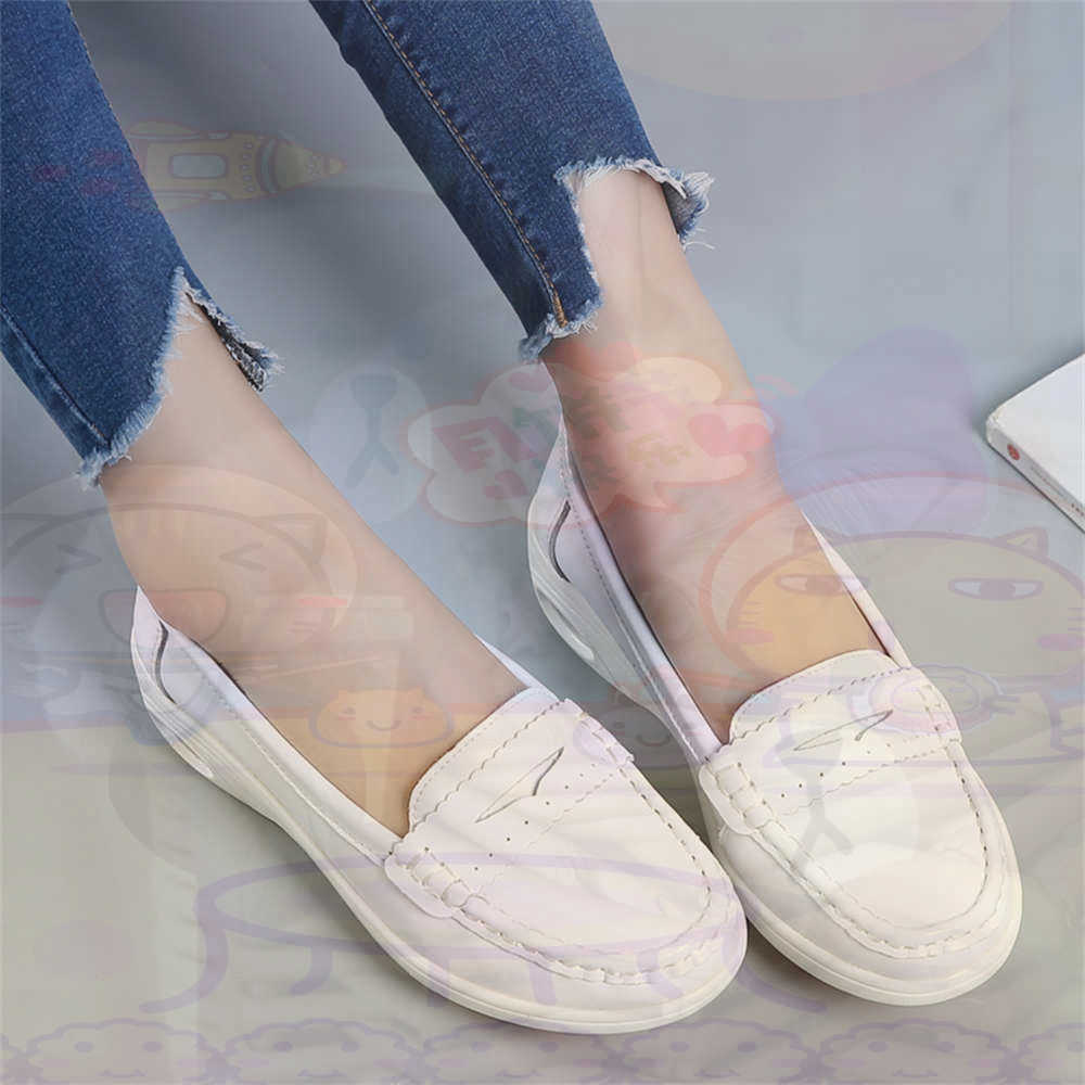 Women Shoes Brown Colour - Soft Slip-on Womens Large Size Shoes