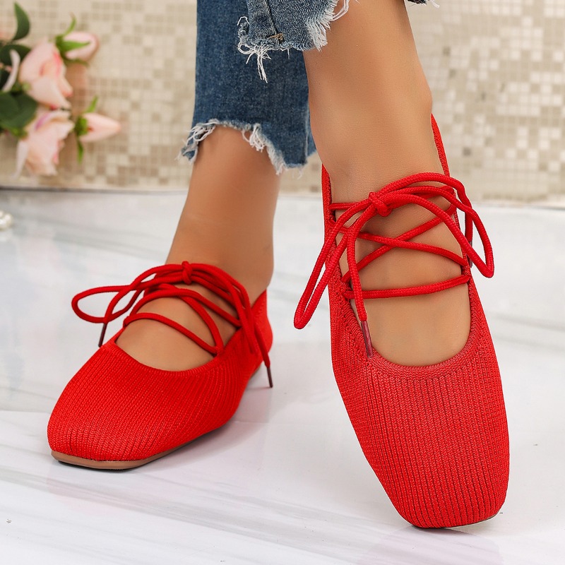 Women Shoes Heels - French Flat Mary Jane Shoes 2026