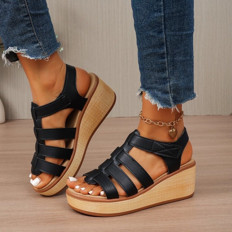 Women's Gladiator Sandals Open - огляд і ціна Strappy Heeled Sandals
