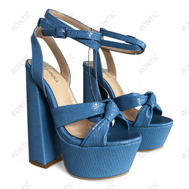 Rontic Hot Handmade Women Plat - огляд і ціна Block Heel Ankle Boots