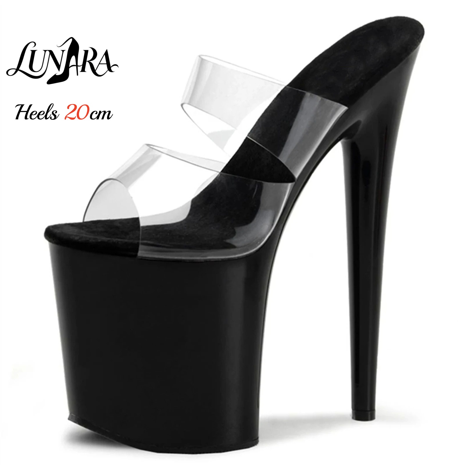 20cm Clear PVC Strappy Ultra H - огляд і ціна Strappy Heeled Sandals