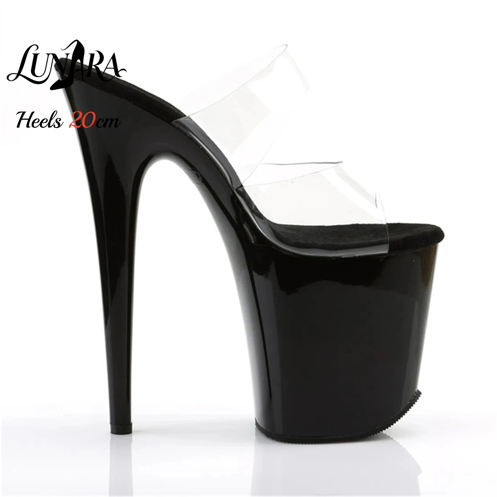 20cm Clear PVC Strappy Ultra H - огляд і ціна Strappy Heeled Sandals