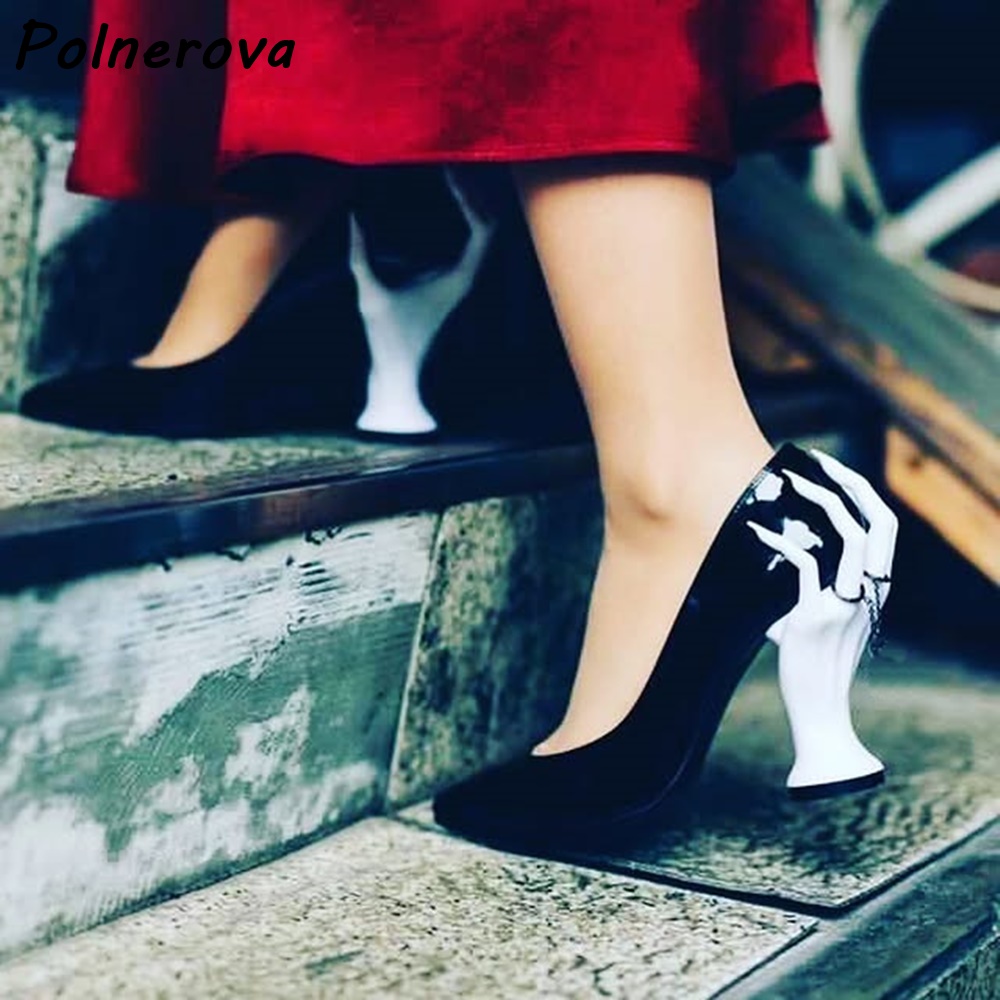 Hand Sculpture Heel Pointed To - огляд і ціна Women'S Shoes Hands Free