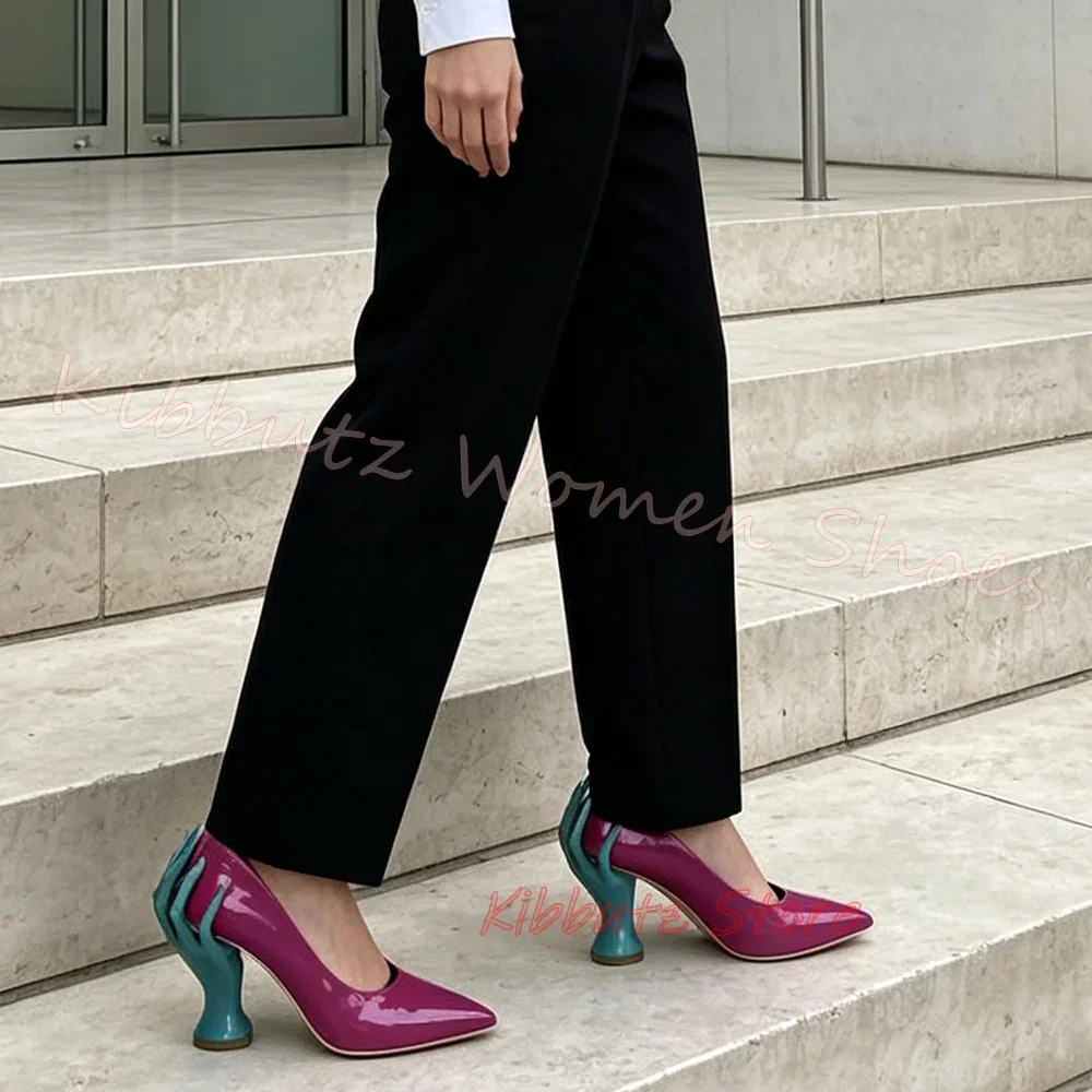 Hand Shape Heel Pumps Pointed  - огляд і ціна Women'S Shoes Hands Free
