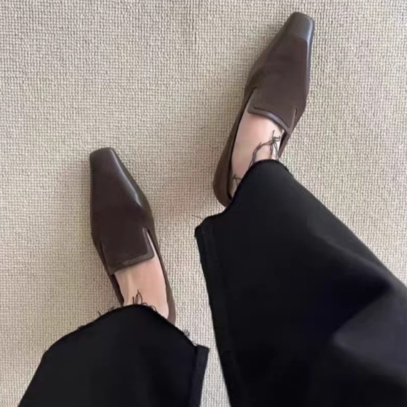 Retro Square Toe Deep Mouth Sl - огляд і ціна Women Shoes Heels