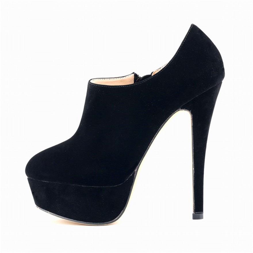 4cm Platform Thin Heels Fashio - огляд і ціна Block Heel Ankle Boots