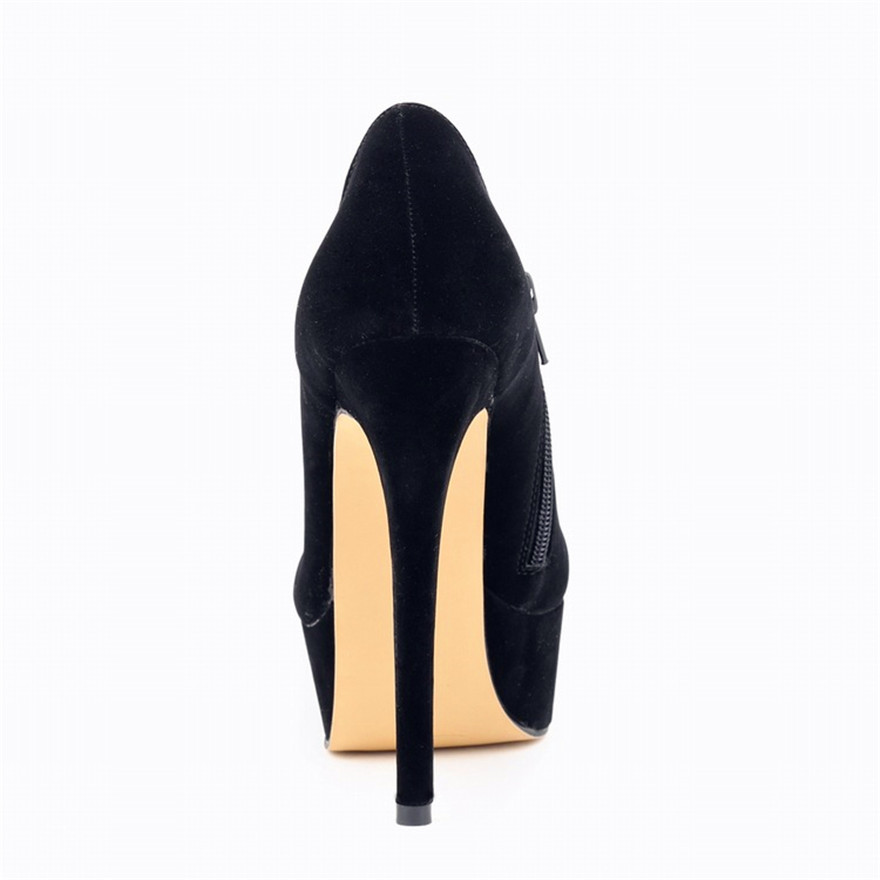 4cm Platform Thin Heels Fashio - огляд і ціна Block Heel Ankle Boots
