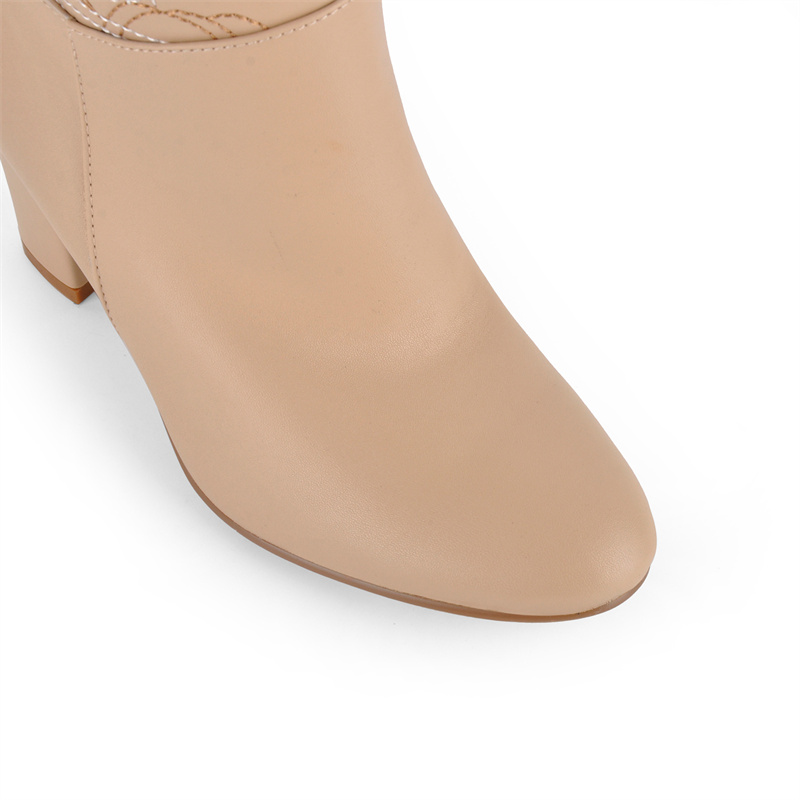 Onlymaker Apricot Embroidery K - огляд і ціна Block Heel Ankle Boots