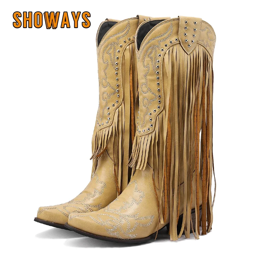 Fringe Rivet Western Women Mid - огляд і ціна Western Cowgirl Boot