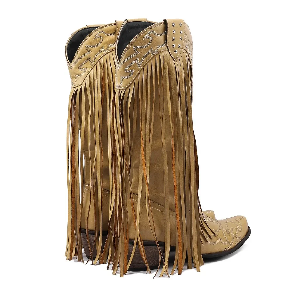 Fringe Rivet Western Women Mid - огляд і ціна Western Cowgirl Boot
