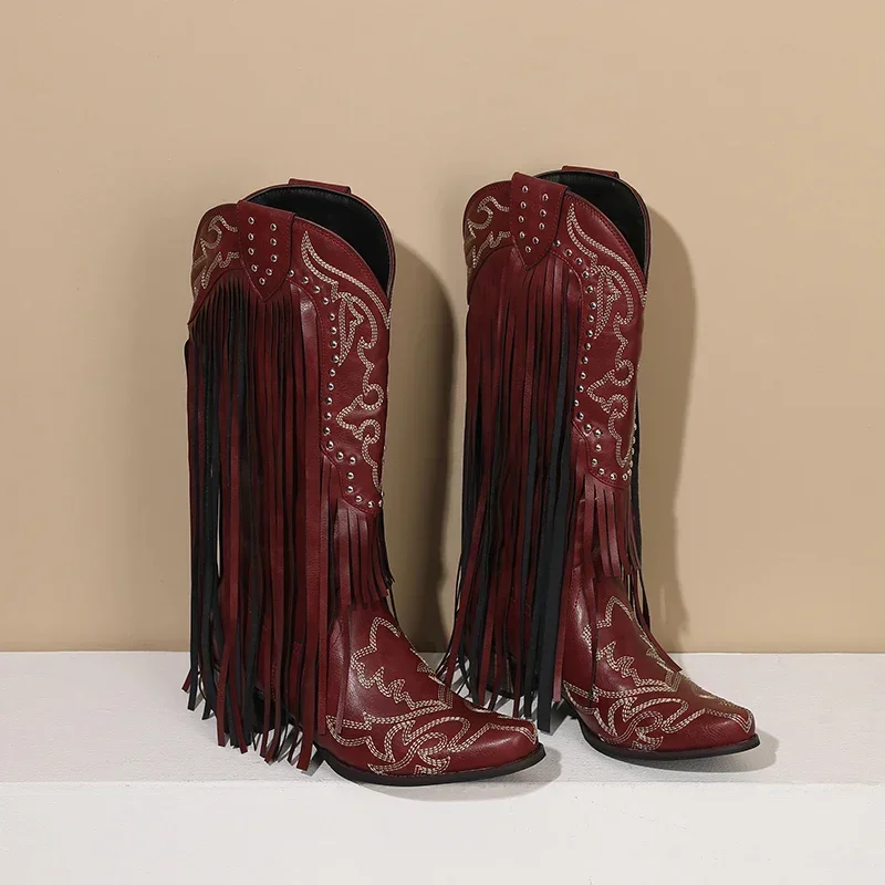 Fringe Rivet Western Women Mid - огляд і ціна Western Cowgirl Boot