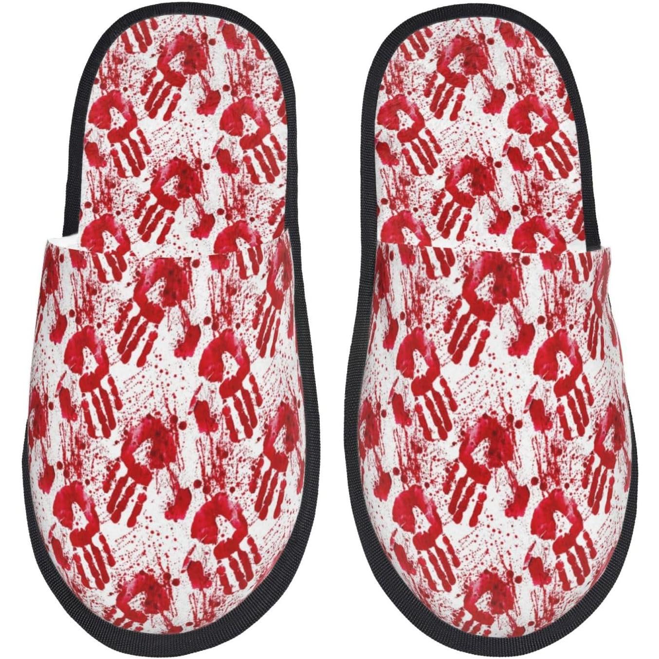 Bloody Hand Print Women Slippe - огляд і ціна Women'S Shoes Hands Free