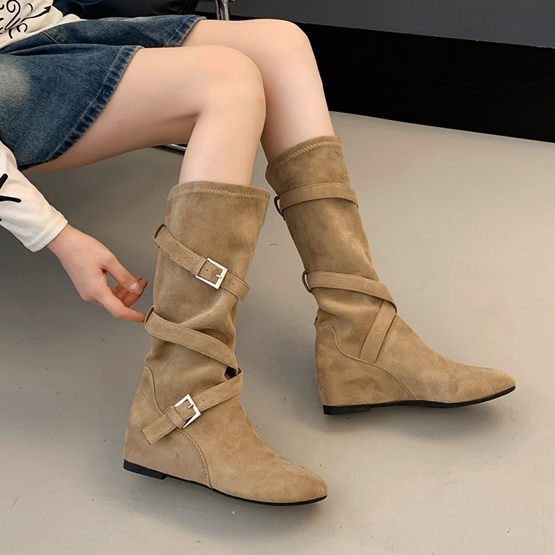 Women Vintage Suede Slouch Mid - огляд і ціна Western Cowgirl Boot