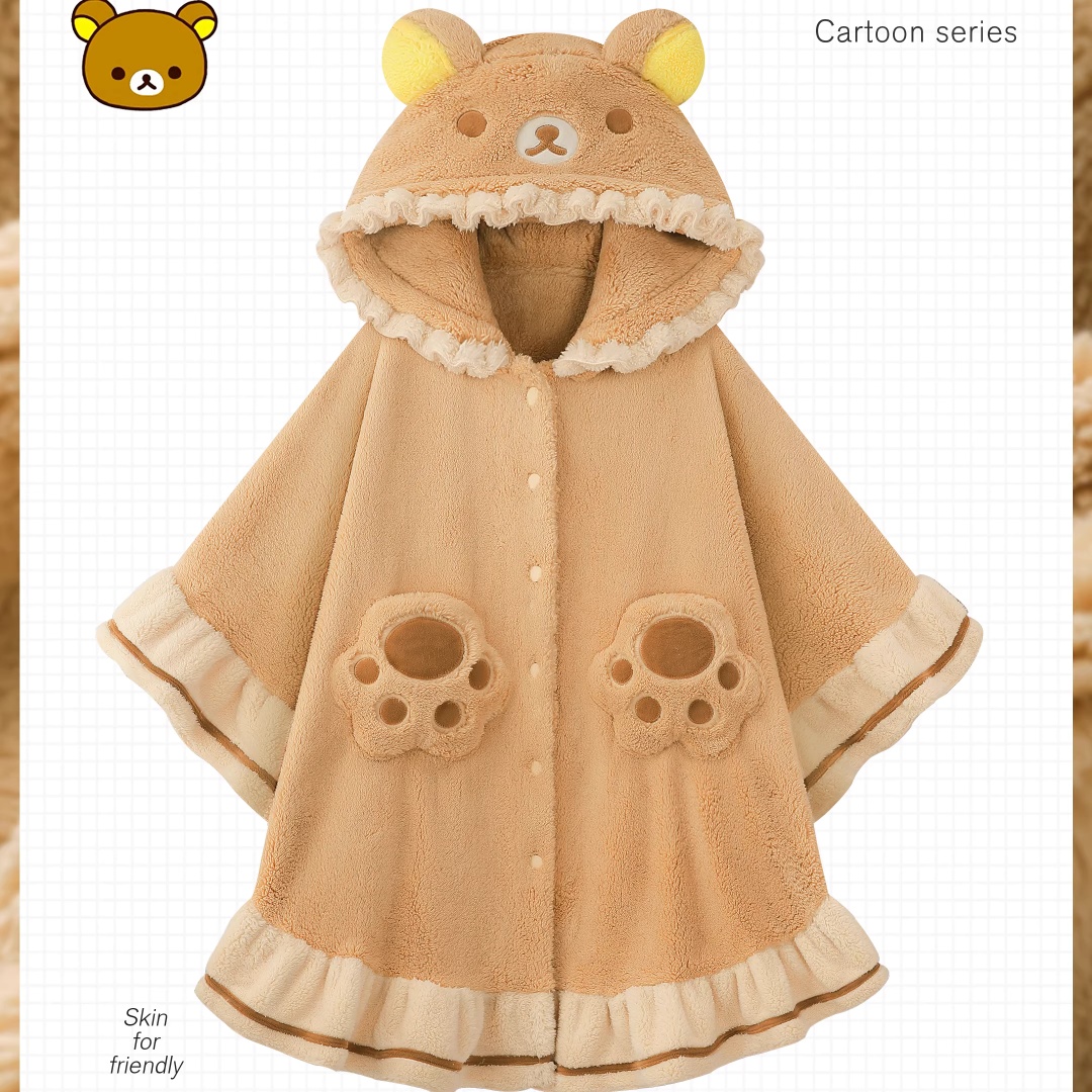 Rilakkuma Hooded Poncho Robe F - огляд і ціна Women Shoes Xxl