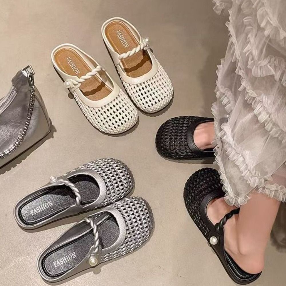 Breathable Baotou Half Slipper - огляд і ціна Women'S Shoes Hands Free