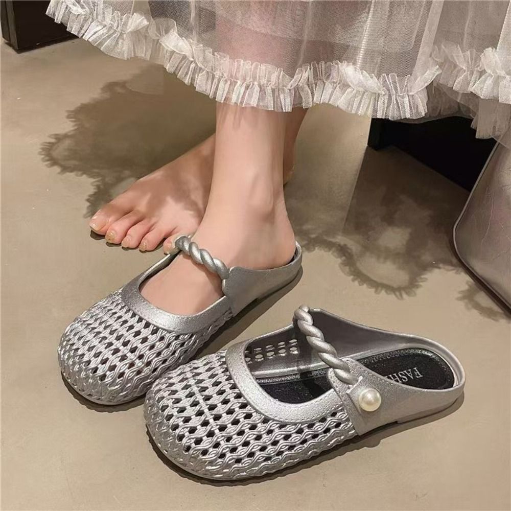 Breathable Baotou Half Slipper - огляд і ціна Women'S Shoes Hands Free