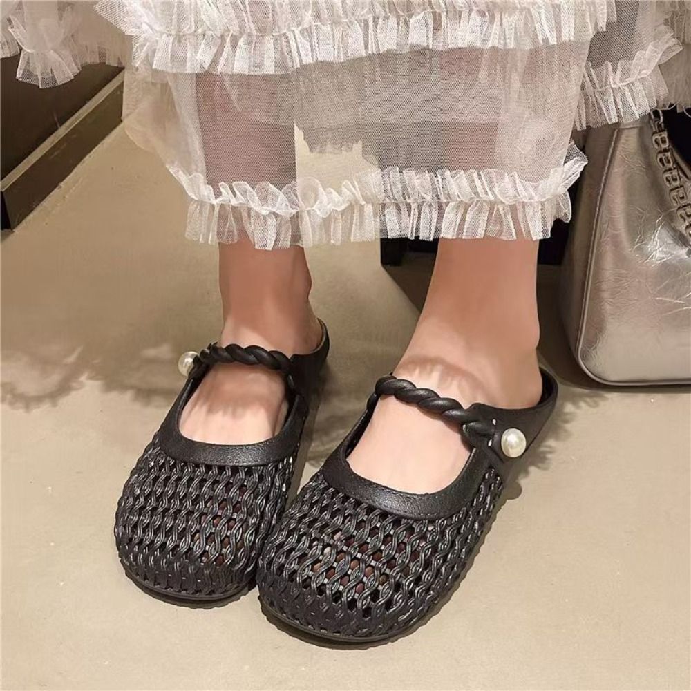 Breathable Baotou Half Slipper - огляд і ціна Women'S Shoes Hands Free