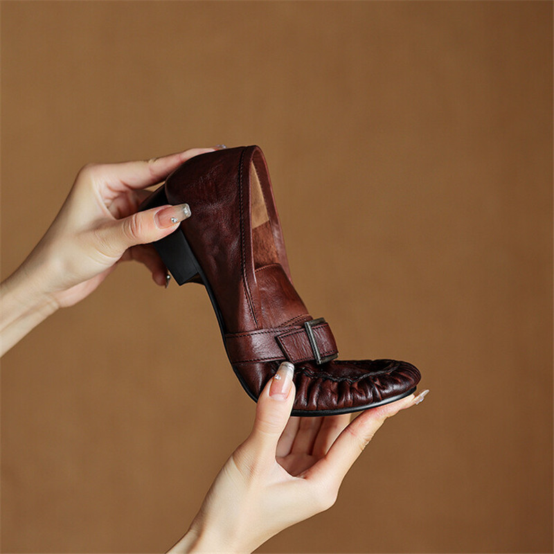 New Autumn Genuine Leather Wom - огляд і ціна Women Shoes Heels