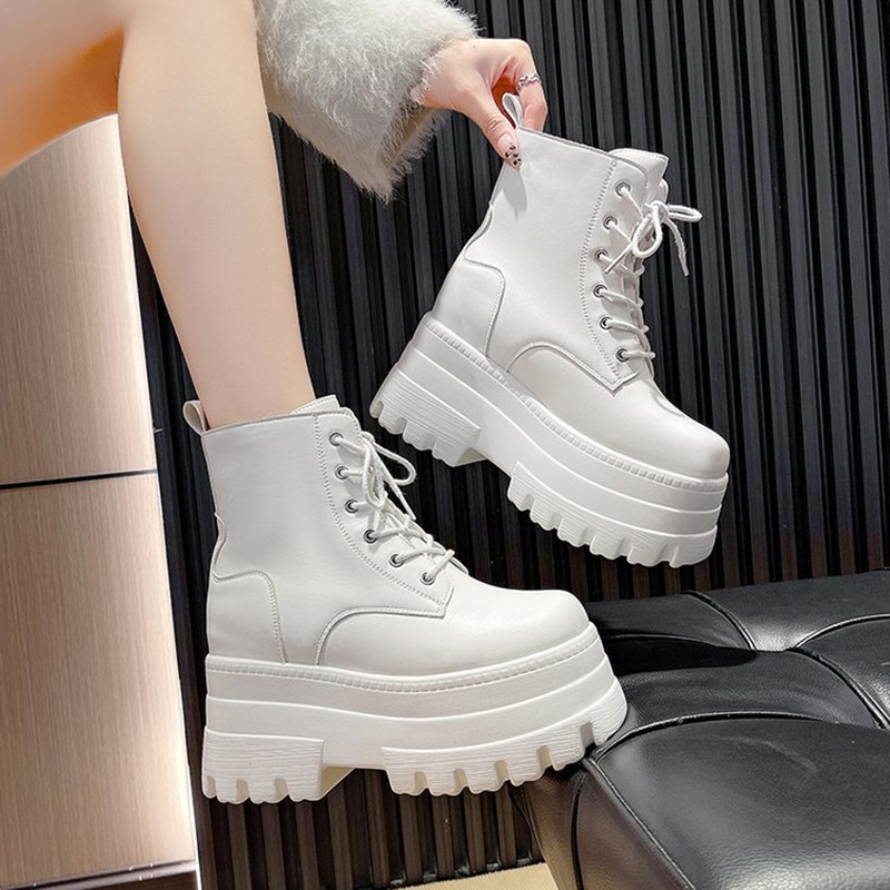2025 Brand Front Lace Military - огляд і ціна Block Heel Ankle Boots