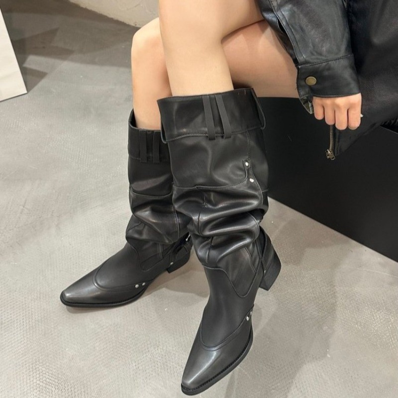 Wrapped Single Boots for Women - огляд і ціна Block Heel Ankle Boots