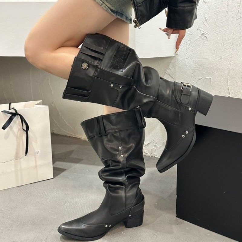Wrapped Single Boots for Women - огляд і ціна Block Heel Ankle Boots