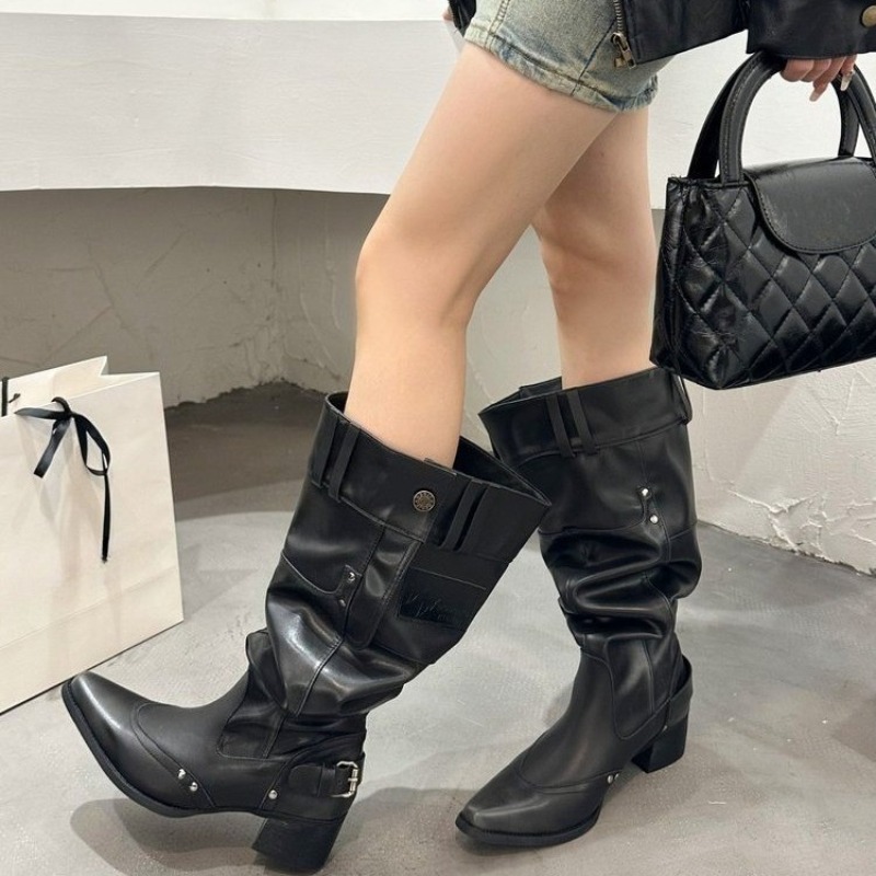 Wrapped Single Boots for Women - огляд і ціна Block Heel Ankle Boots