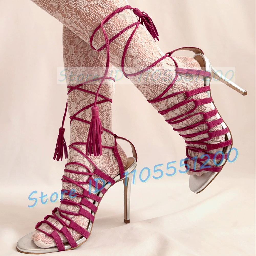 Sexy Rose Red Rope Strappy Hig - огляд і ціна Strappy Heeled Sandals