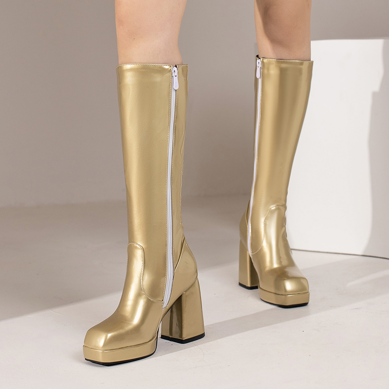 Green Winter Women Platform Kn - огляд і ціна Block Heel Ankle Boots