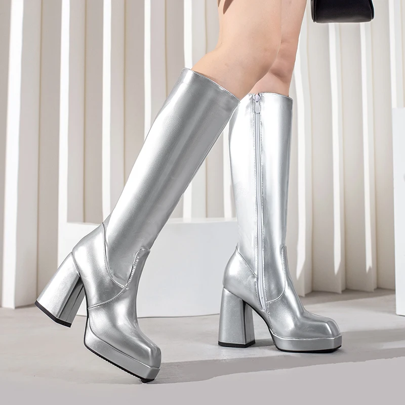 Green Winter Women Platform Kn - огляд і ціна Block Heel Ankle Boots