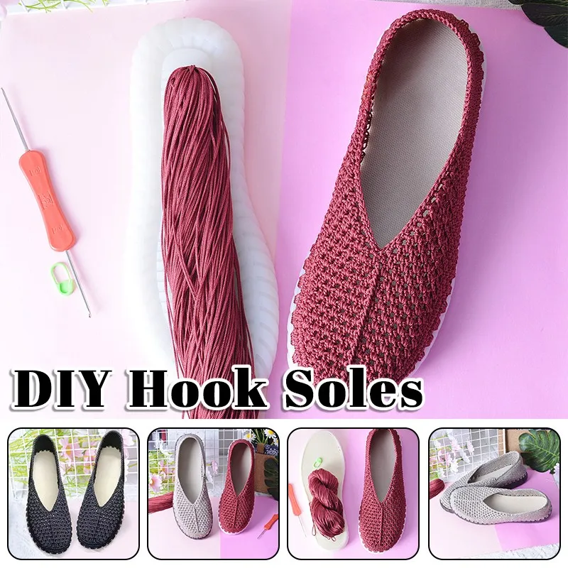 Handwoven DIY Shoes Crocheted  - огляд і ціна Women'S Shoes Hands Free
