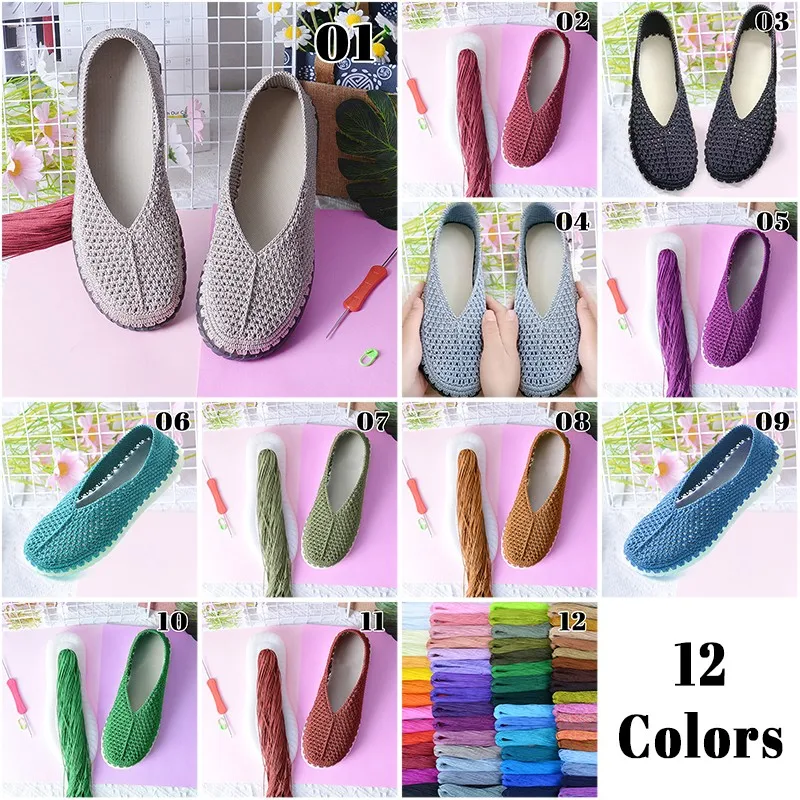 Handwoven DIY Shoes Crocheted  - огляд і ціна Women'S Shoes Hands Free