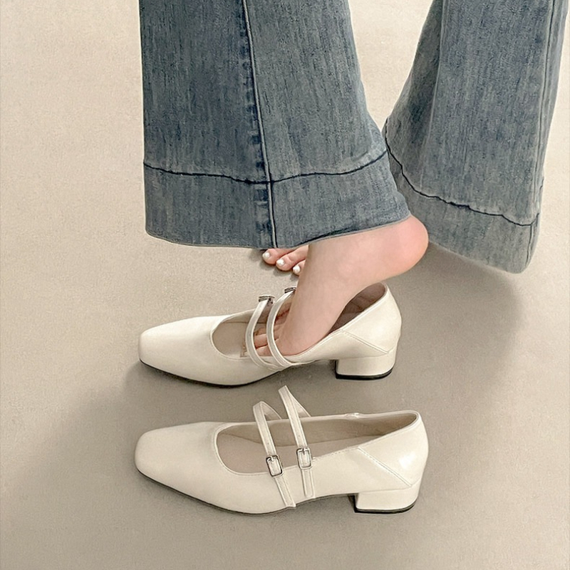 Square Toe Low Heel Women Silv - огляд і ціна Women Shoes Heels