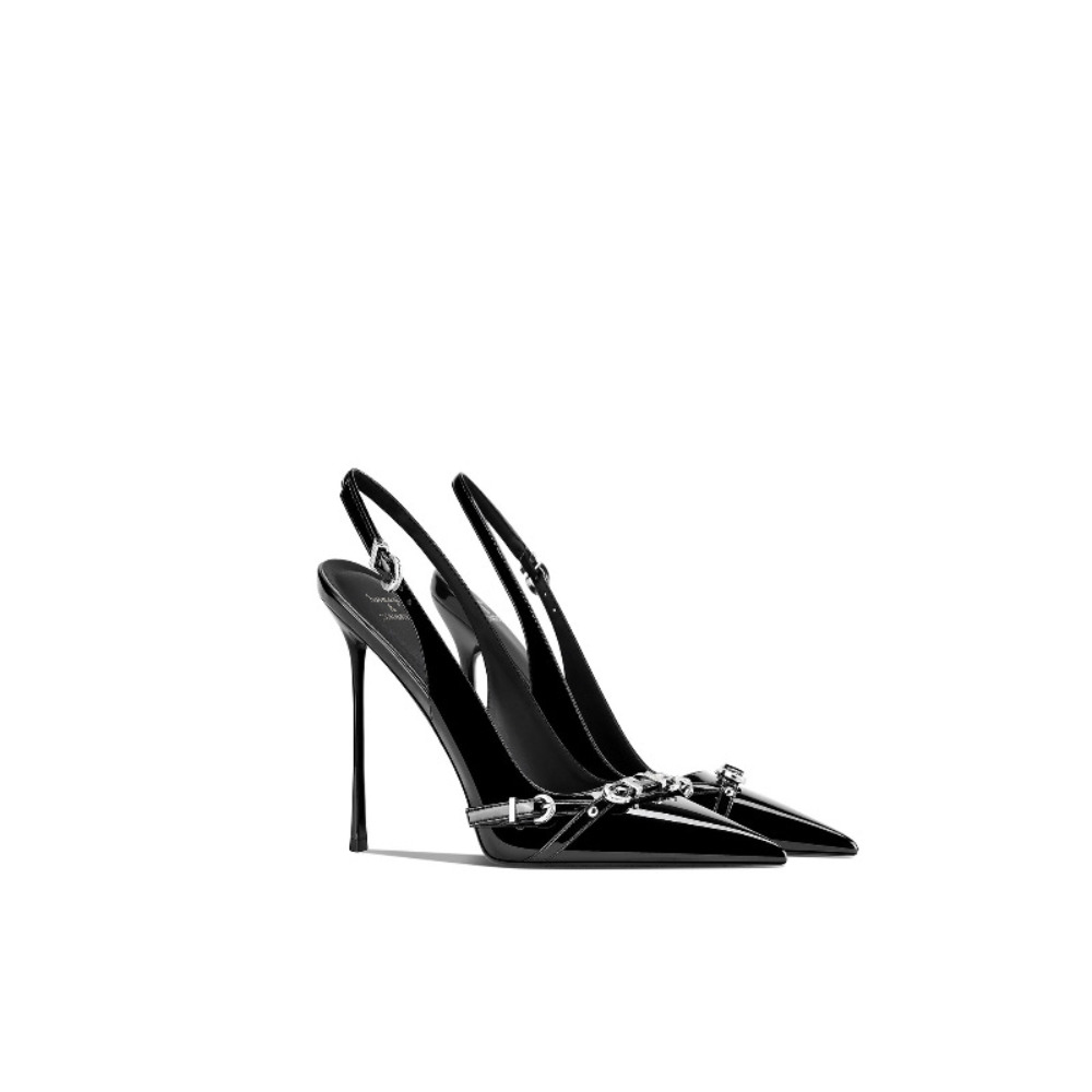 Fashionable Black Pointed Toe  - огляд і ціна Strappy Heeled Sandals
