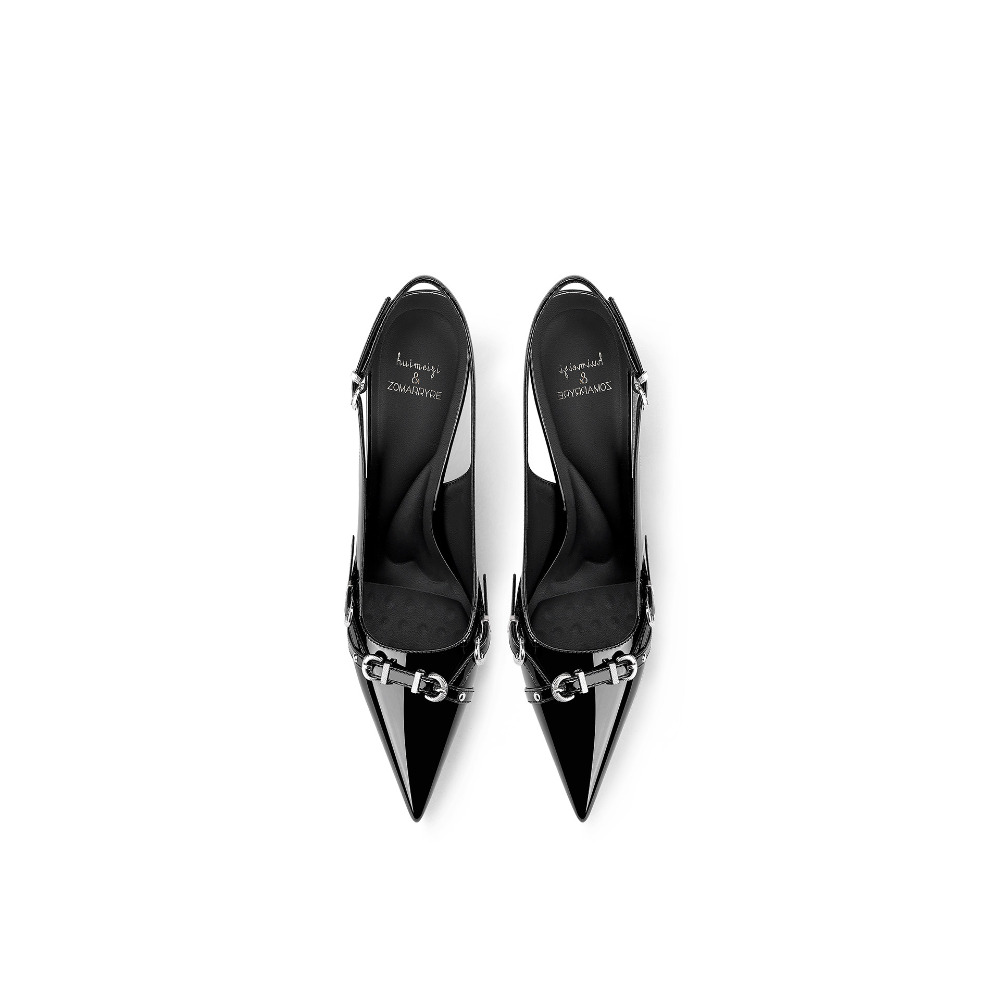 Fashionable Black Pointed Toe  - огляд і ціна Strappy Heeled Sandals