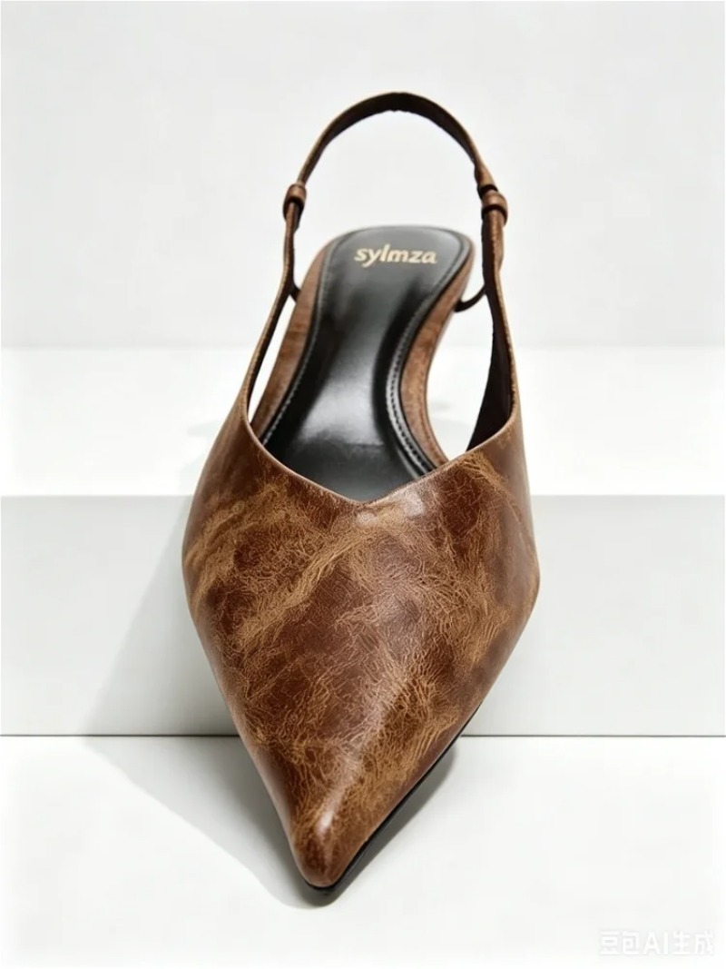 Retro Brown Kitten Heel Design - огляд і ціна Women Shoes Brown Colour