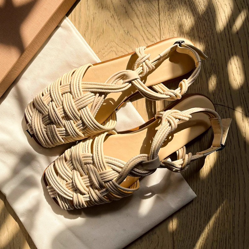 Vintage Hand-woven Flat-bottom - огляд і ціна Women'S Shoes Hands Free